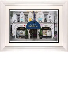 Sotheby's - White Framed