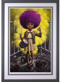 Sound Of The Funky Drummer - Grey Framed