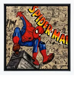 Spiderman - Original - White Framed