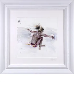 Splash Down - Original - White Framed