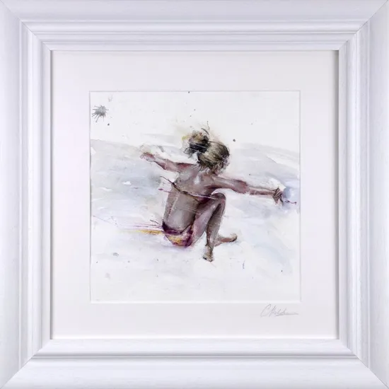 Splash Down - Original - White Framed Splash Down - Original - White Framed