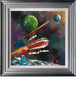 Star Sheep Enterprise - Ewe-niverse Series - 3D High Gloss - Blue And Silver Framed