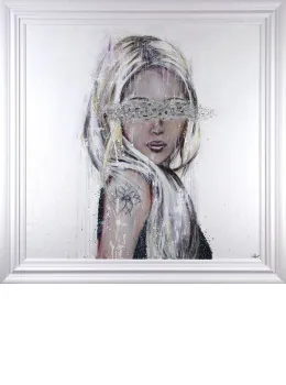 Stare - Original - White Framed
