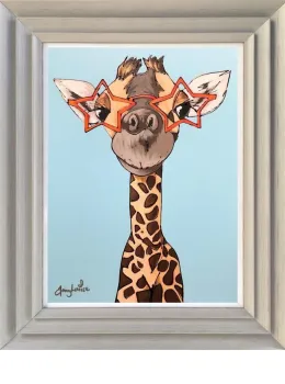 Stars In Your Eyes - Original - Light Grey Framed
