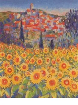 Sunflowers Le Revest-Les-Eaux - Mounted