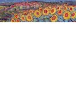 Sunflowers, Simaine - Mounted