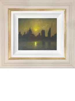 Sunrise Over The City - Original - Cream Framed