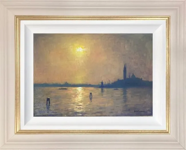 Sunset Evenings - Original - Cream Framed