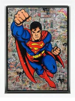Superman - Original - White Framed