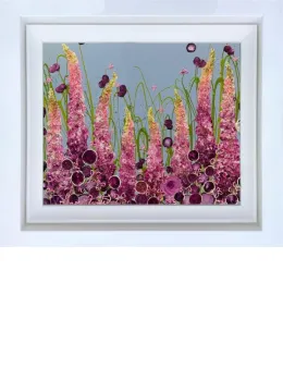 Swooning Over You Too - Original - White Framed