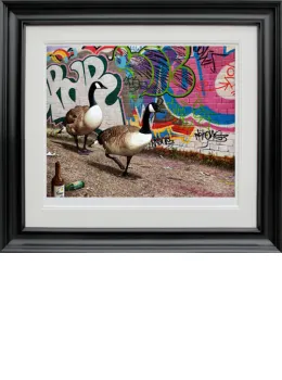 Tagging Along - Paper - Framed