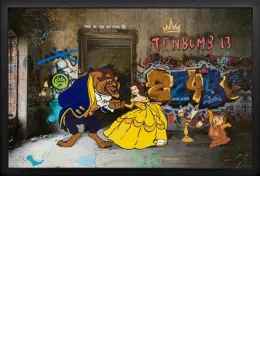 Tale As Old As Time - Original - Black Framed