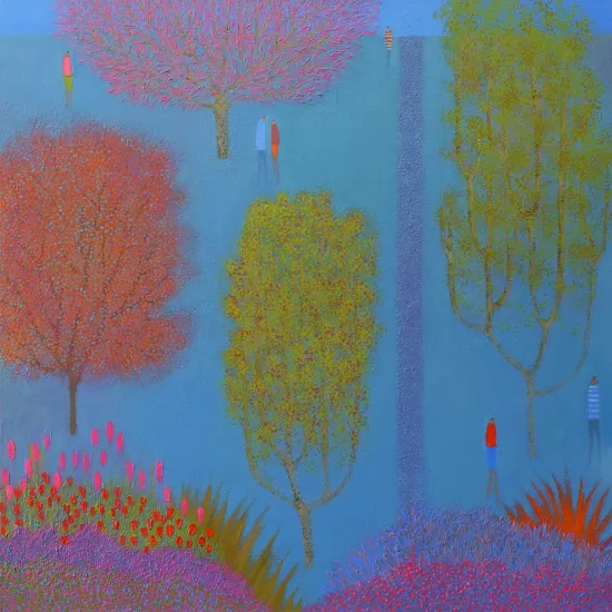 Talking Under A Pink Tree