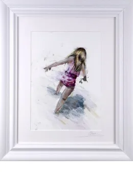The Adventure - Original - White Framed