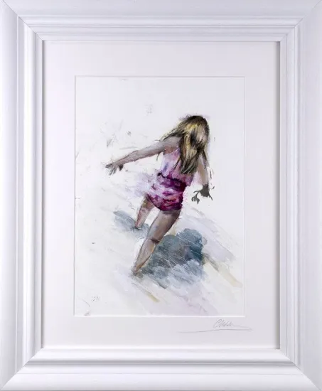 The Adventure - Original - White Framed The Adventure - Original - White Framed