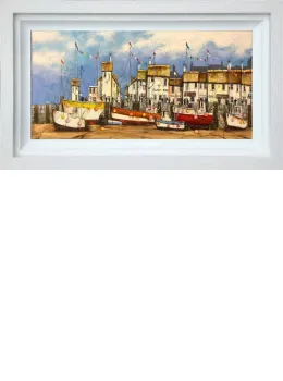 The Anchor - Original - White Framed