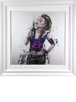 The Battle - White Framed