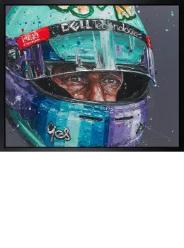 The Better Prospect (Daniel Ricciardo) - Canvas - Artist proof Black Framed - Framed Box Canvas