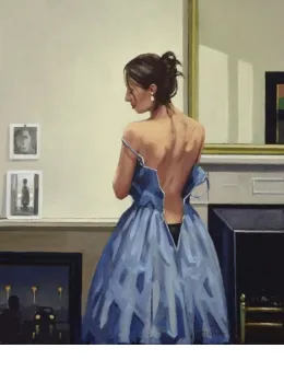 The Blue Gown - Mounted