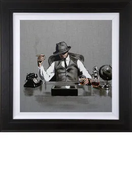 The Boss - Sketch - Original - Black Framed