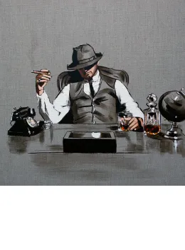 The Boss - Sketch - Mounted