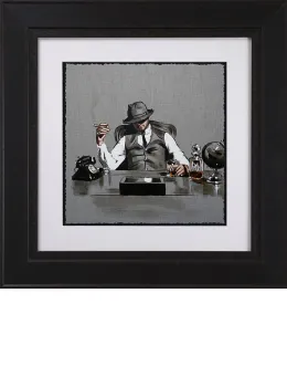 The Boss - Sketch - Black Framed