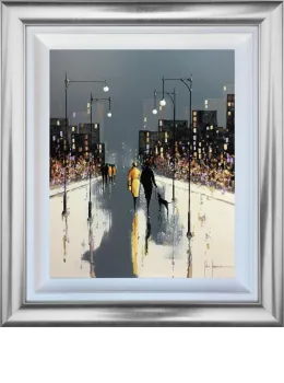 Lamplight Way - Original - Silver Framed