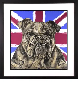 The British Bulldog - Black Framed