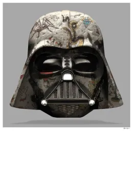 The Dark Lord - Darth Vader - (Grey Background) - Small - Mounted