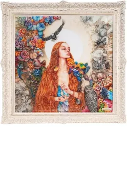The Daughter Of Gaia - XL Edition - White Ornate Framed