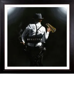 The Director - Canvas - Black Framed