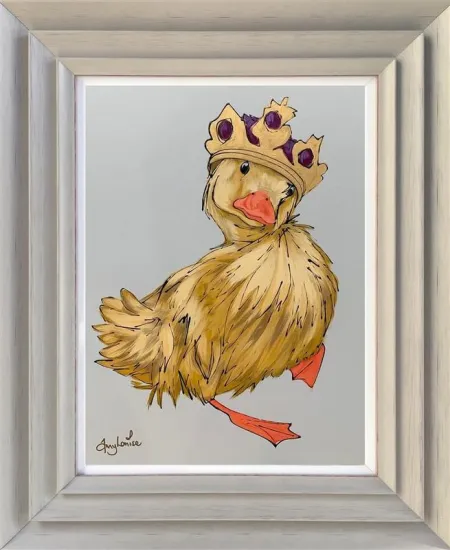 The Duck And Crown - Original - Light Grey Framed The Duck And Crown - Original - Light Grey Framed
