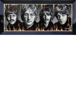 The Fab Four - Limited Edition - Black Framed
