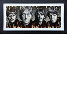 The Fab Four - Original - Black Framed