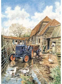 The Farmyard (Twinstead Riding School) - Print