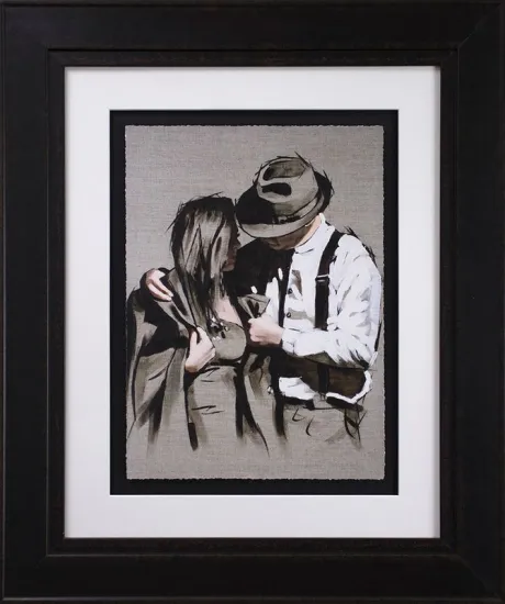 The Gentleman - Sketch - Black Framed