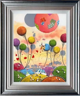 The Great Escape - 3D High Gloss - Blue And Silver Framed
