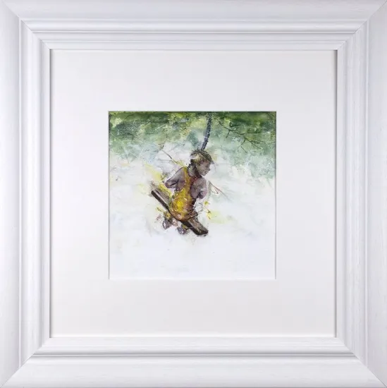 The Height Of The Trees - Original - White Framed The Height Of The Trees - Original - White Framed