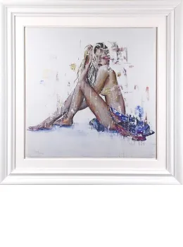 The Lake - Deluxe - White Framed