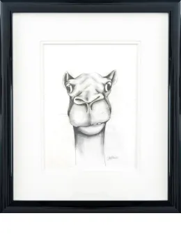 The Last Straw (Study) - Original Sketch - Black Framed