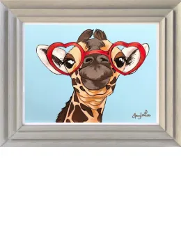 The Look Of Love  - Original - Light Grey Framed