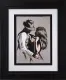 The Love Roared Louder - Sketch - Black Framed