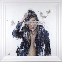 The Moment - Original - White Framed