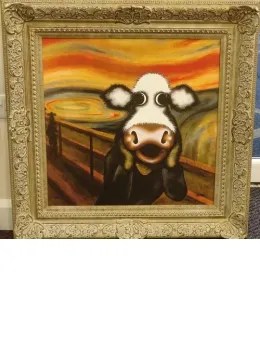 The Moo - Framed