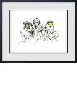 The No Evils - Black Framed