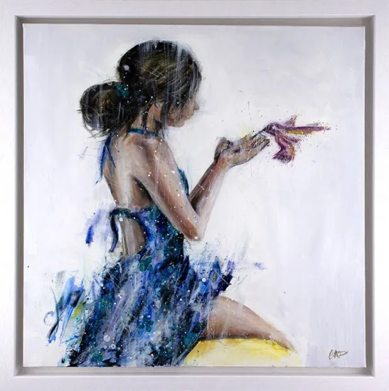 The Offering - Original - White Framed