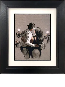 The Power Couple - Sketch - Black Framed