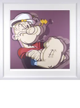 The Sailor Man - White Framed