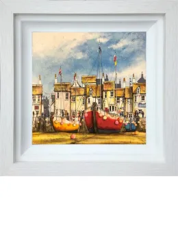 The Ship - Original - White Framed