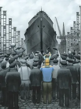 The Ship That Dad Built - Canvas - Board Only